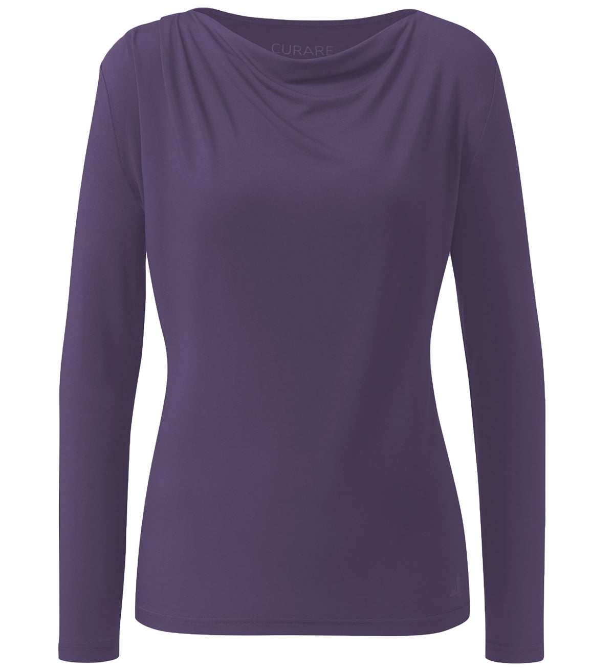 Yoga-Longsleeve Wasserfall - dark violet