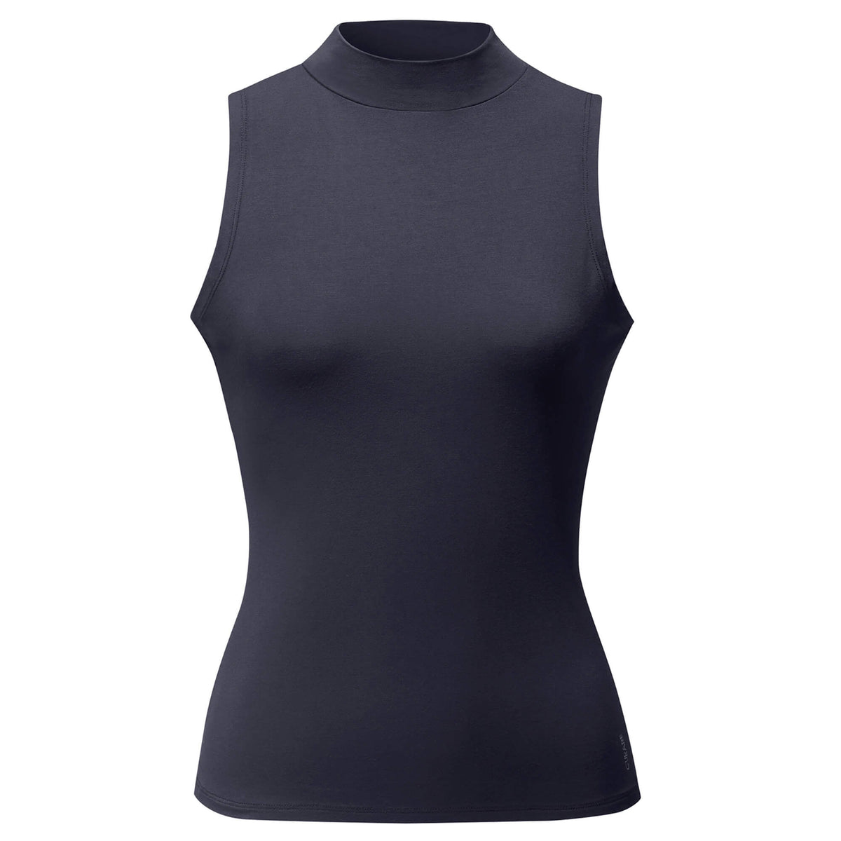 Yoga Top Stand Up Collar - midnight-blue