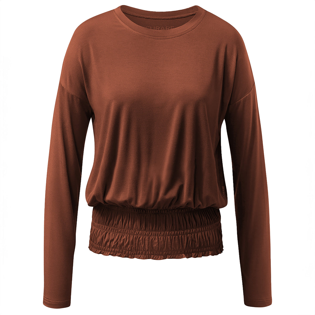 Yoga-Shirt long sleeves smoked - light-brown