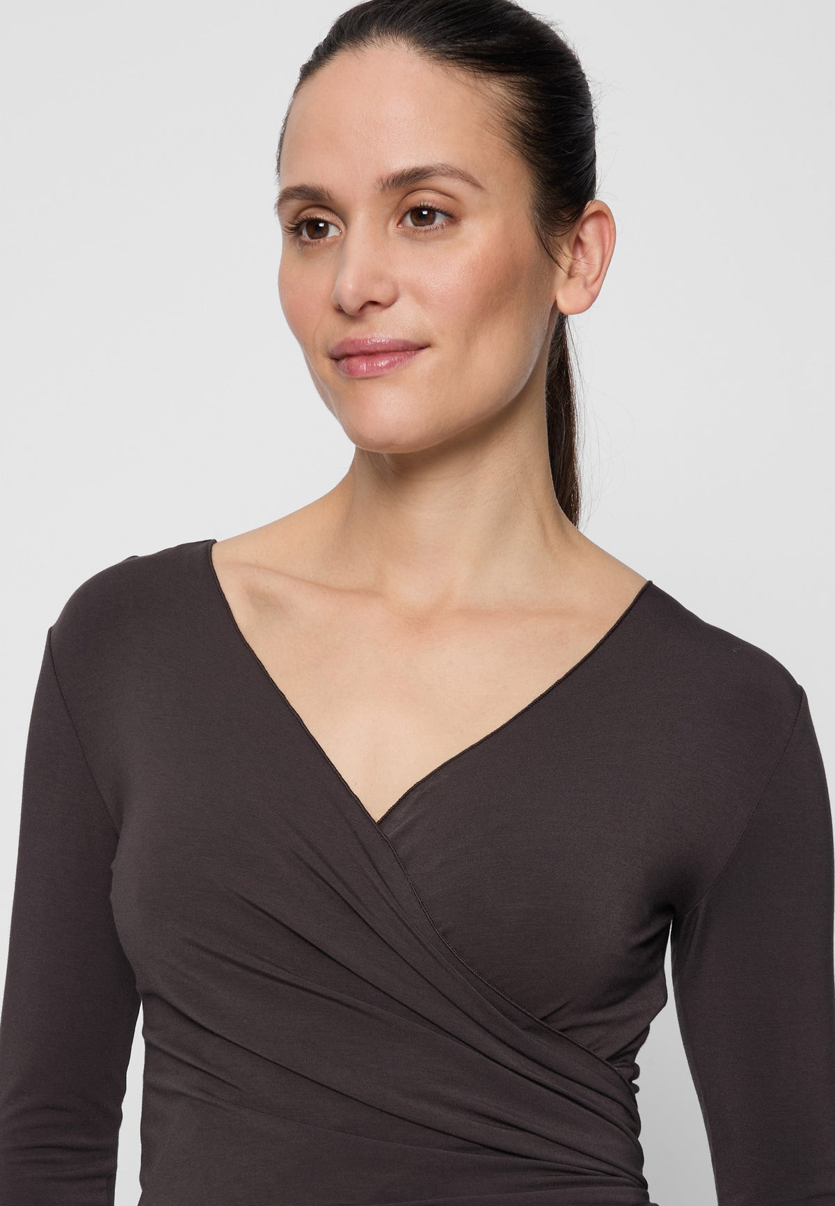 Wrap-Jacket - dark-brown
