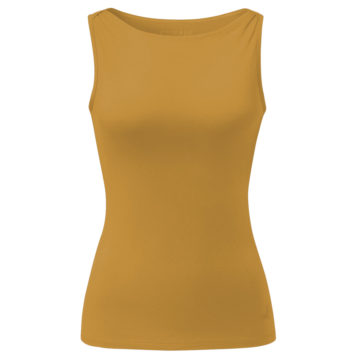 Yoga-Tank-Top Boatneck - gold rush