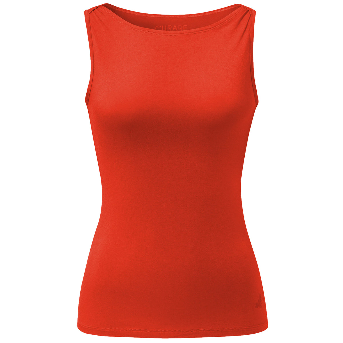 Yoga-Tank-Top Boatneck - orange