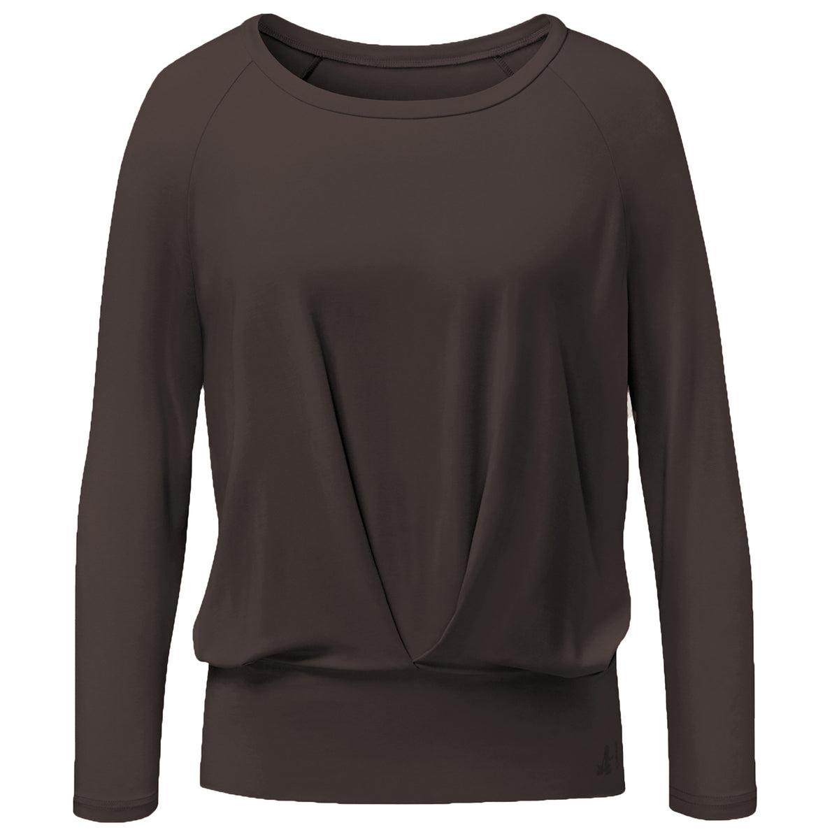 Yoga-Shirt Boxpleat - dark-brown