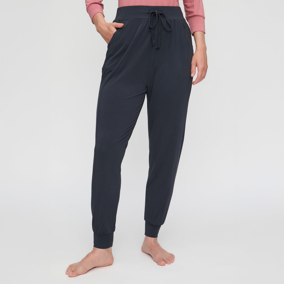 Yoga-Pants long, loose - midnight blue