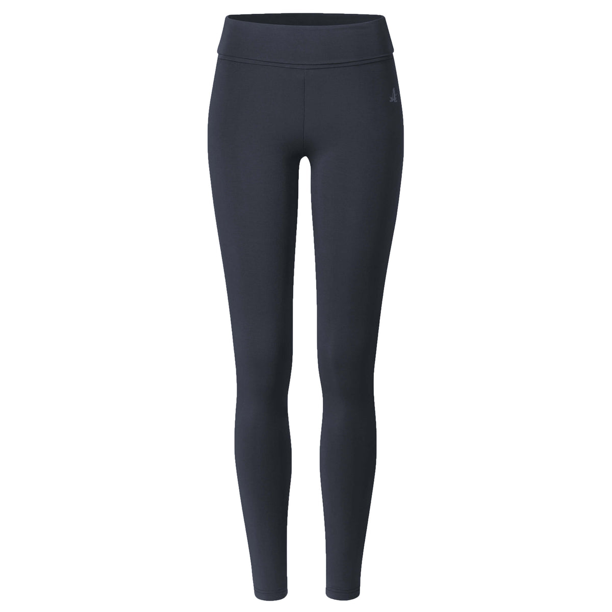 Yoga-Leggings, roll down - midnight blue