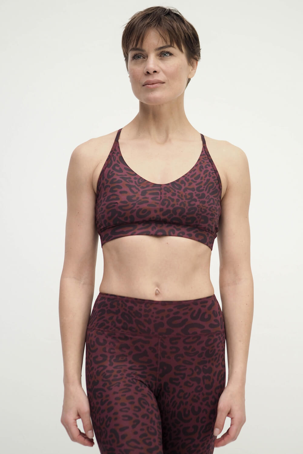 Yoga Bra Amba leo - ruby