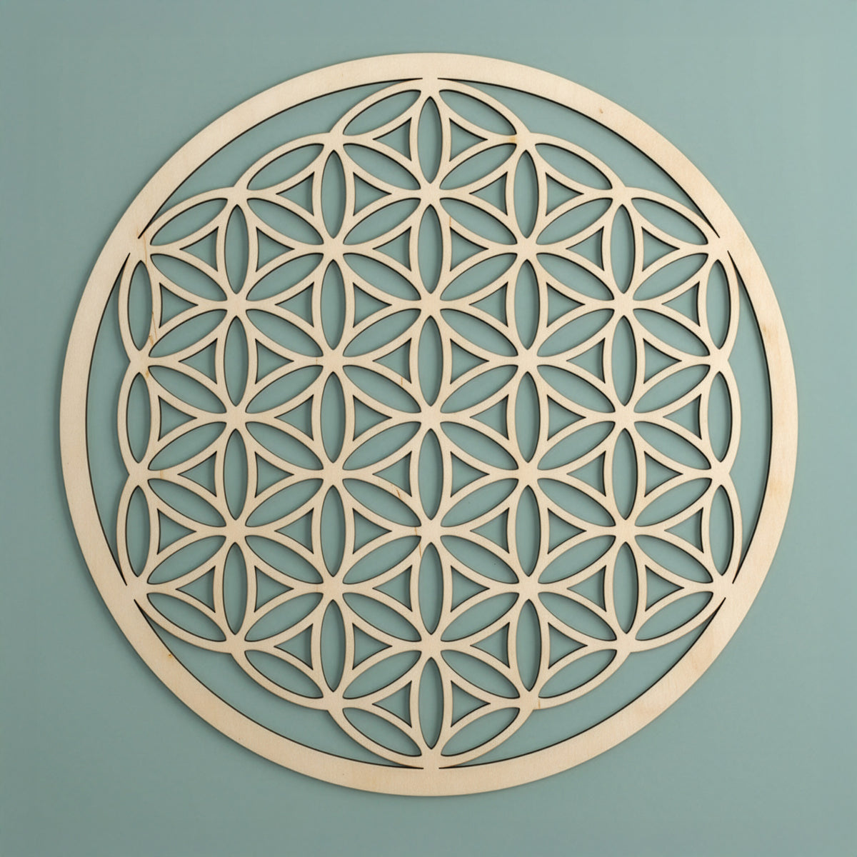 Blume des Lebens Wandschmuck aus Holz