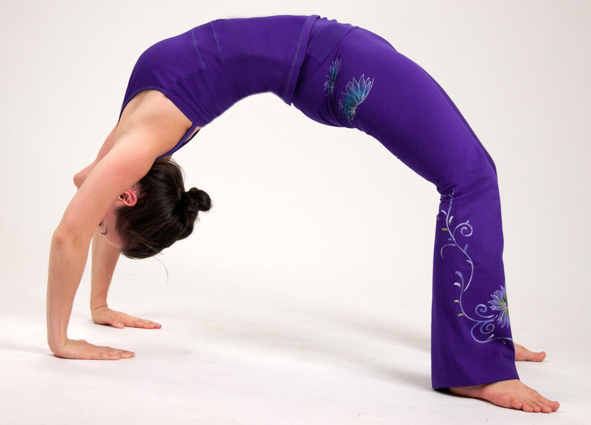 Bootleg-Hose "Lotus", purple