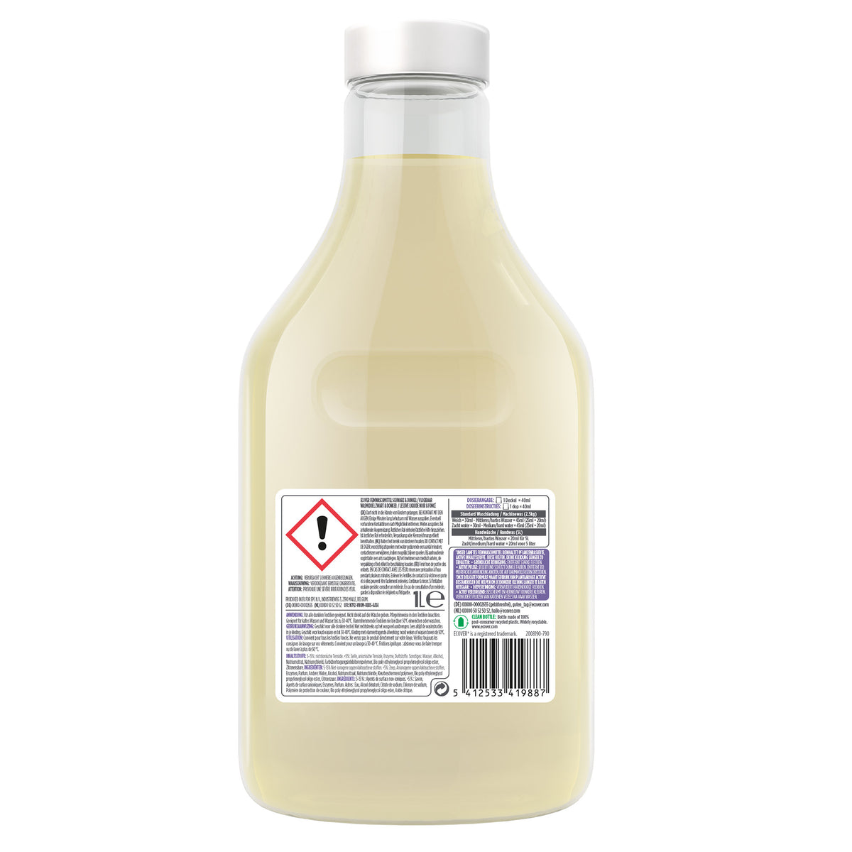 Feinwaschmittel Schwarz & Dunkel – Limette & Lotus, 1l
