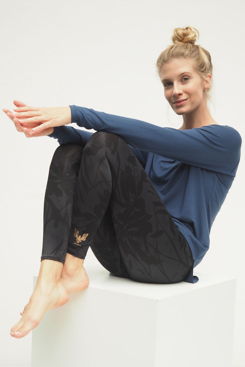 Yoga-Leggings Ganga 7/8 - anthracite