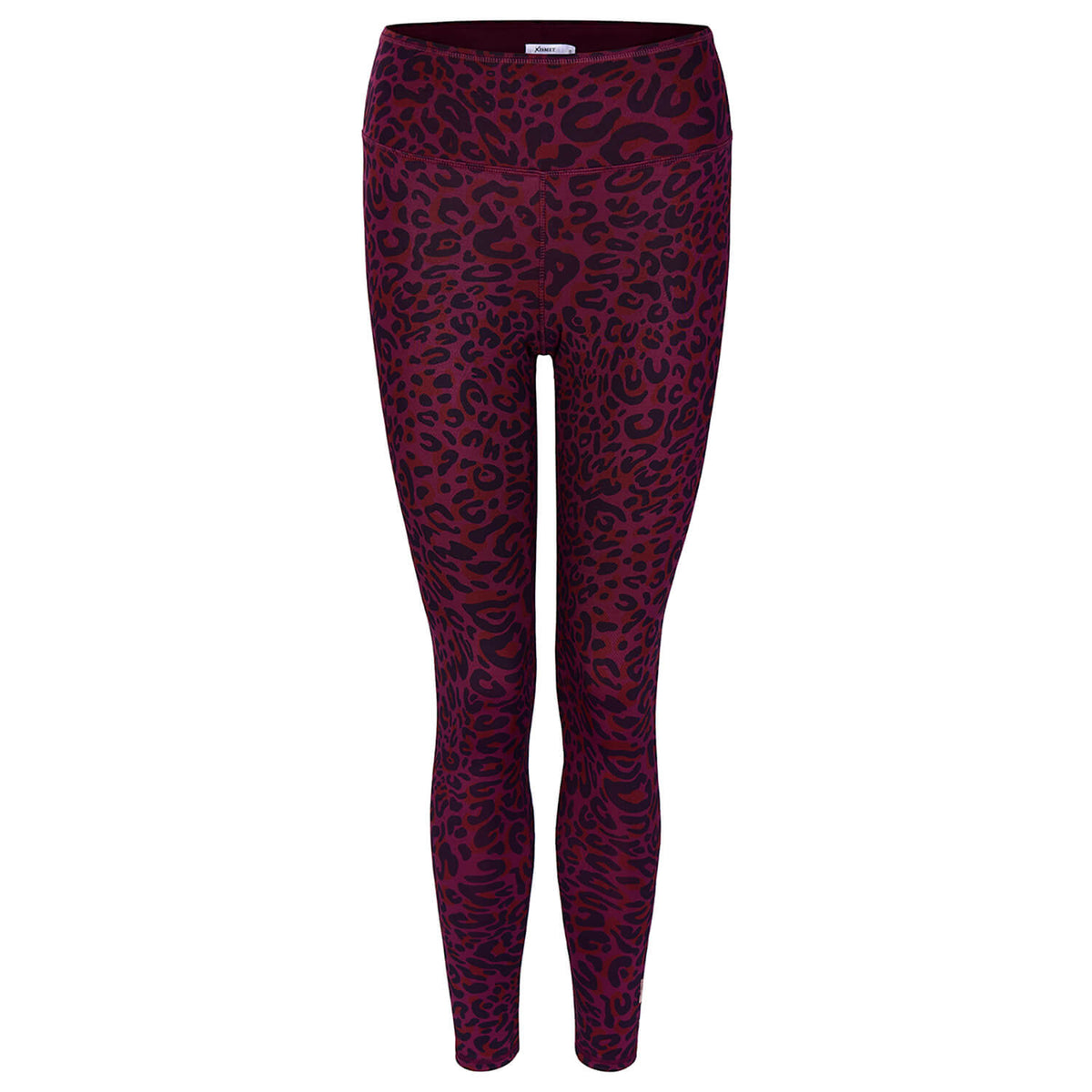 Yoga-Leggings Ganga 7/8 leo - ruby