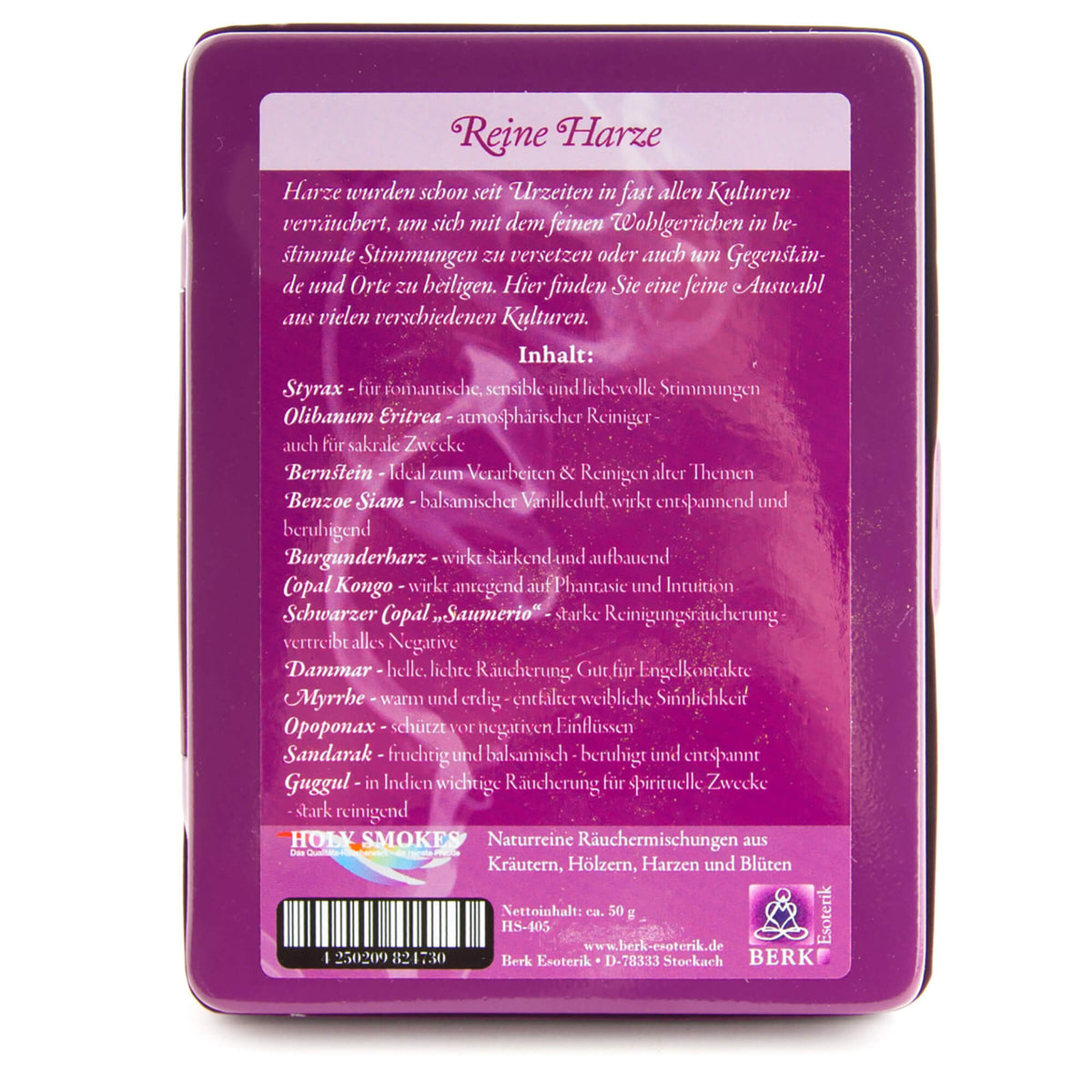 Räucher Set Reine Harze - 12 Döschen, 50 g