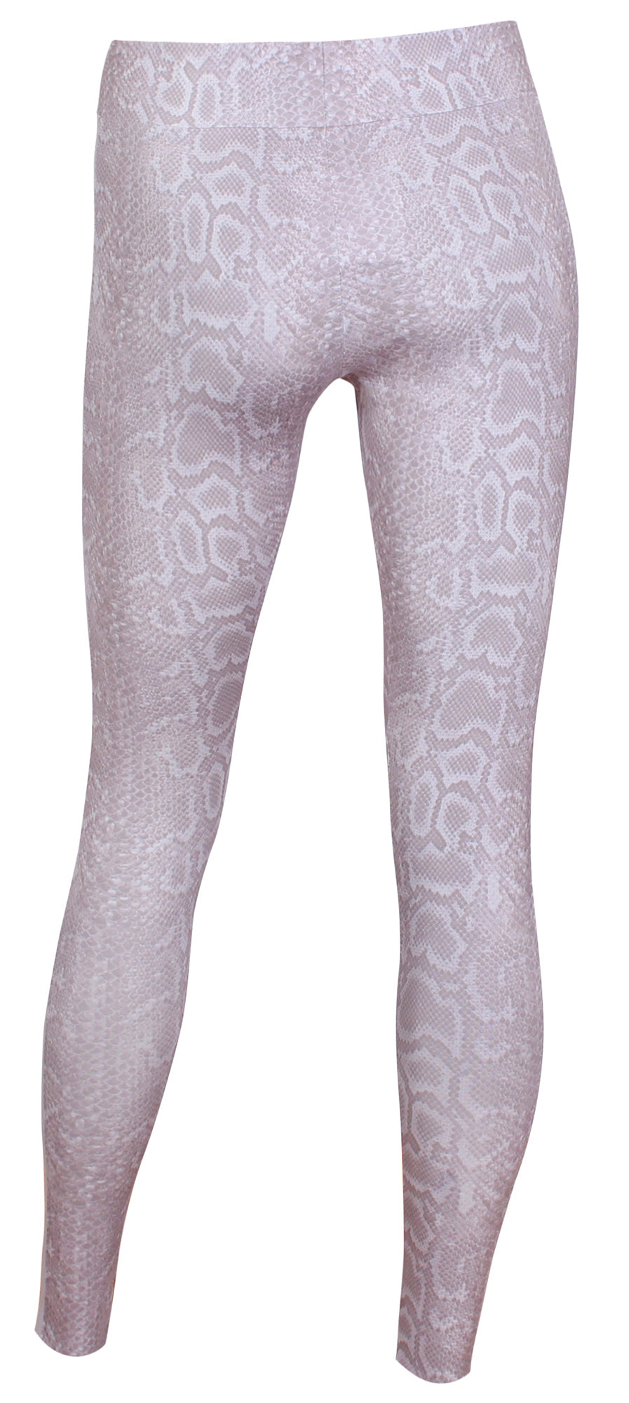 Yoga-Leggings "cool snake" - greymelange/white