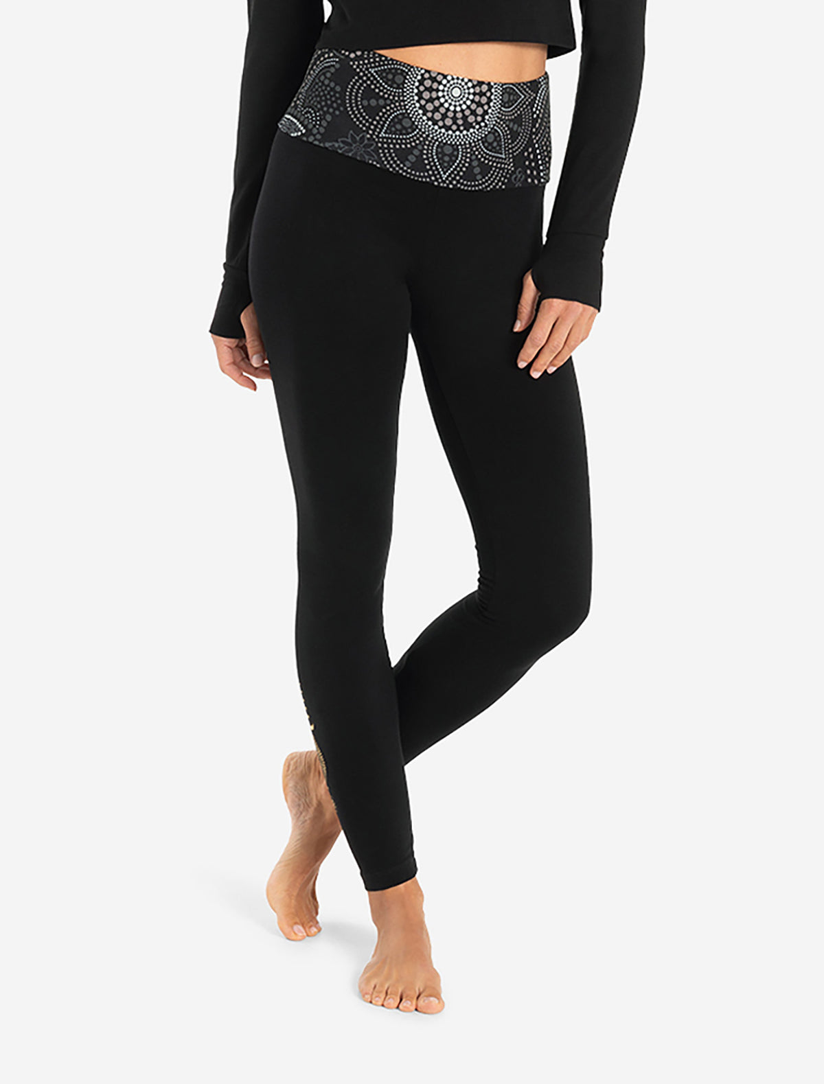 Yoga Leggings Maui Madhya - black-nature