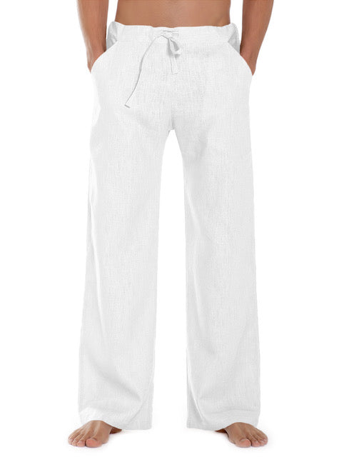 Leinenhose Essential - white