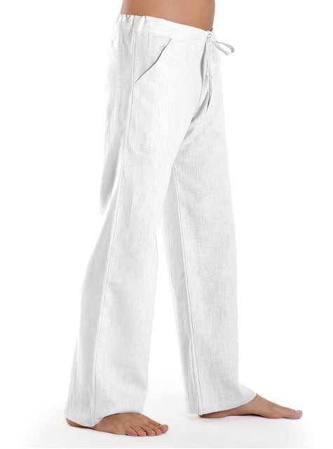 Leinenhose Essential - white