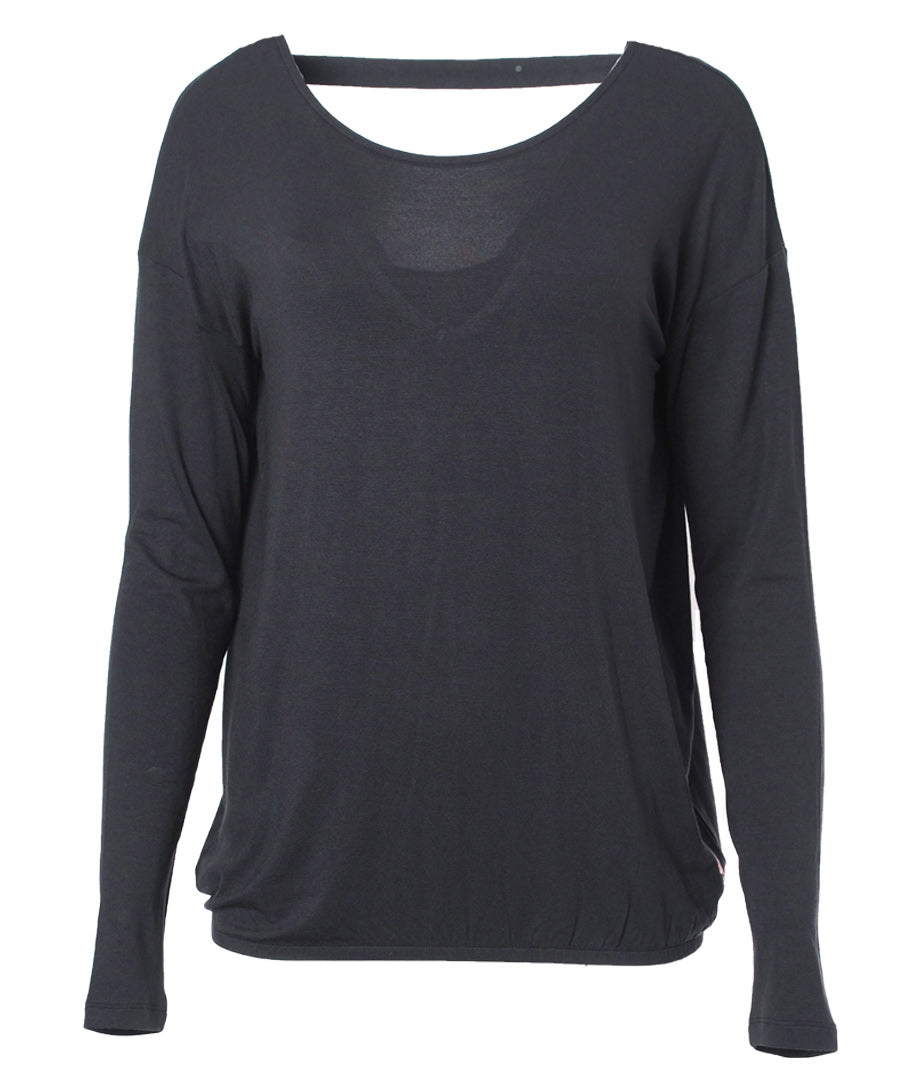 Yoga Longsleeve-Top "Aruna" - anthracite
