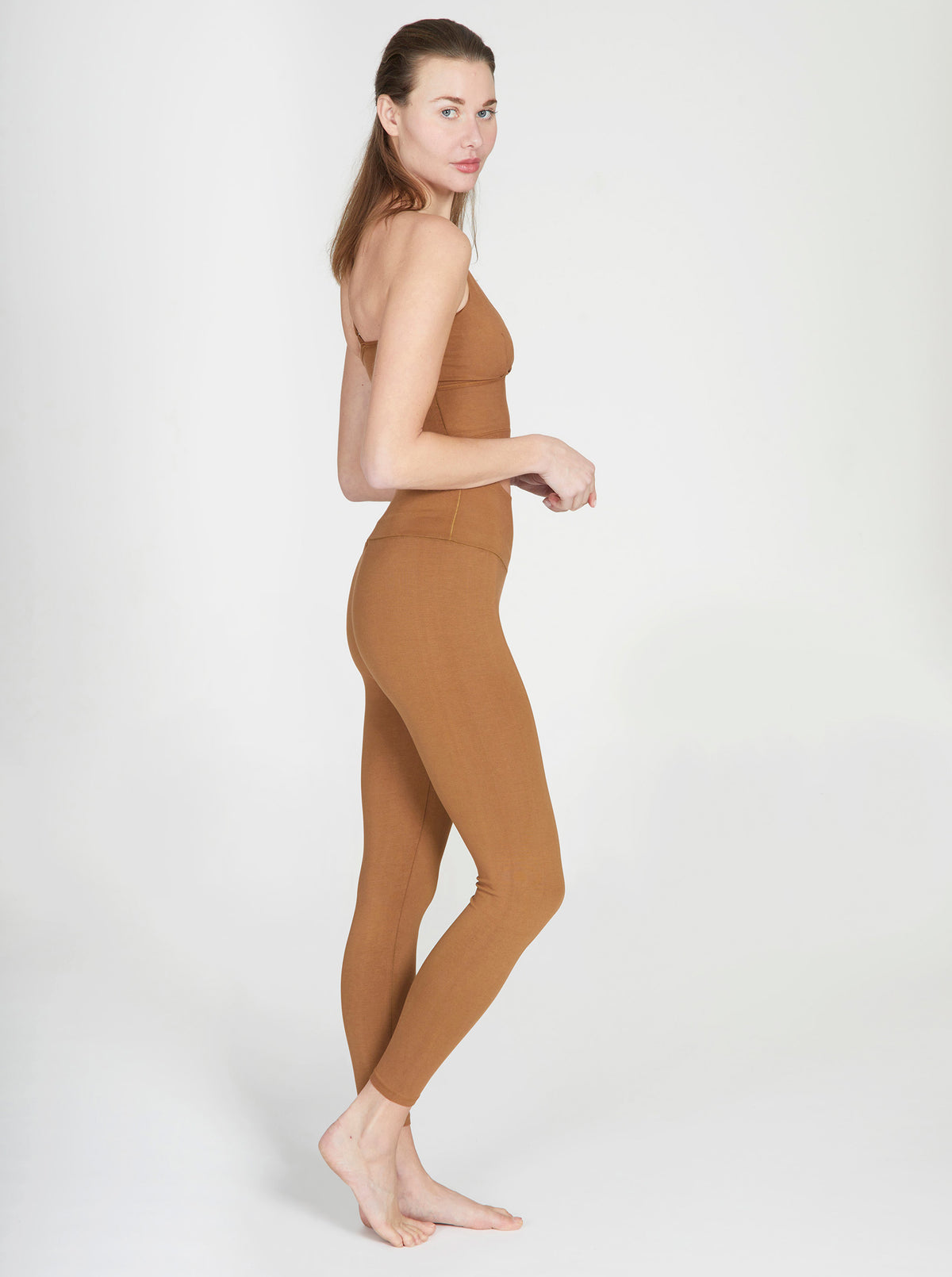 Yoga-Leggings Love - maroon