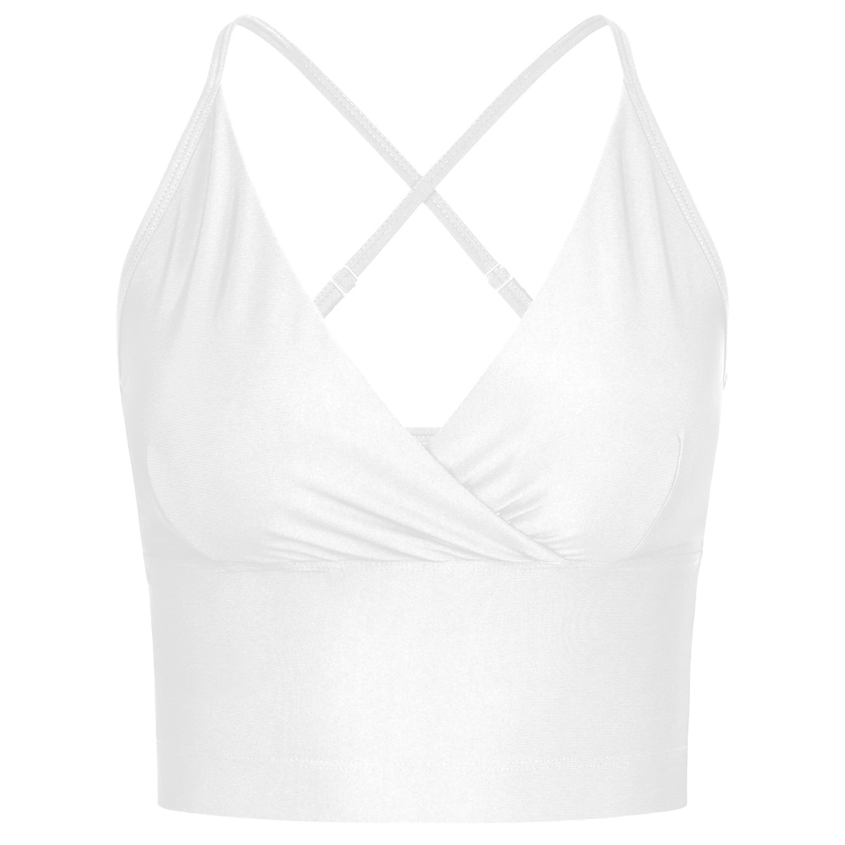 Lux Crop Top - solid white