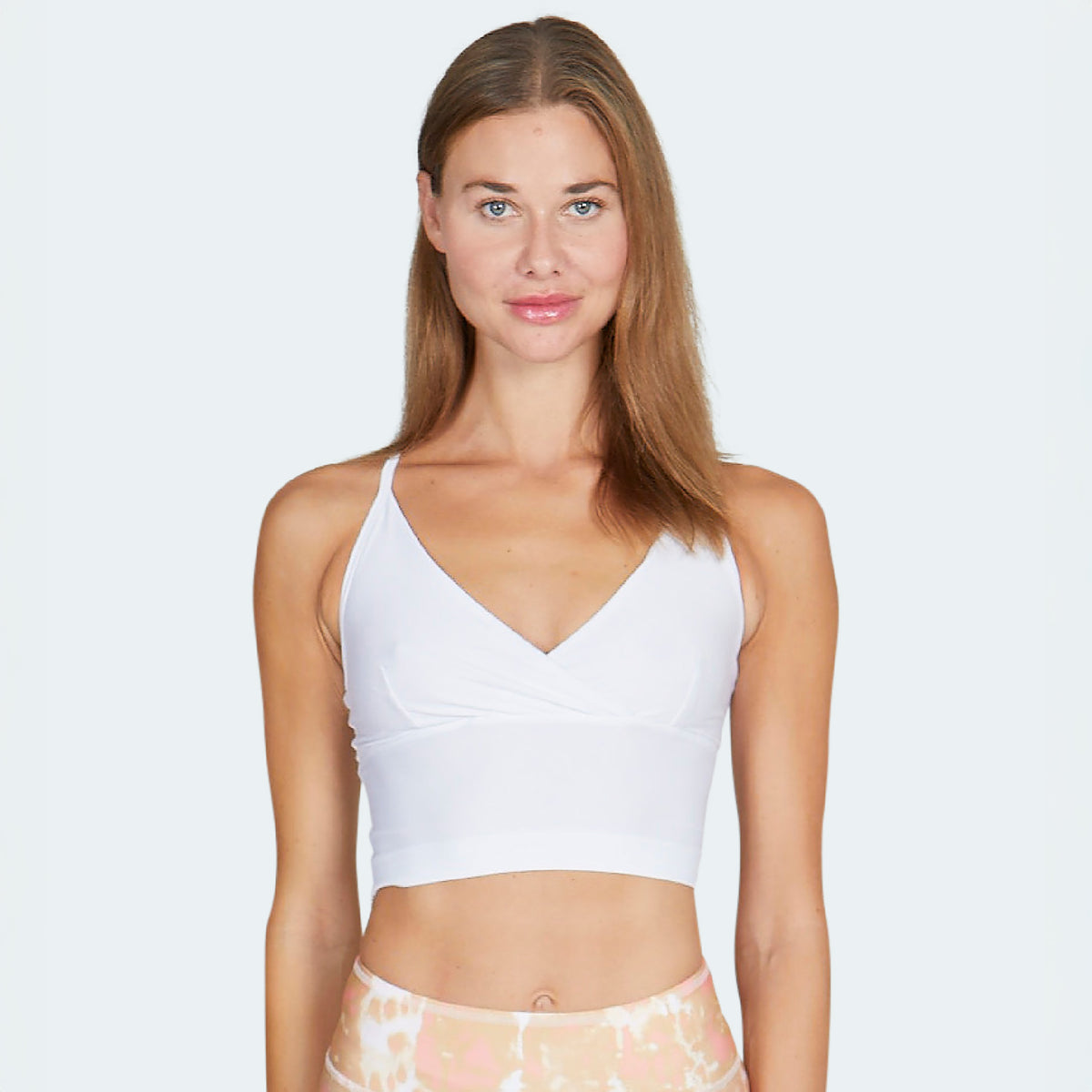 Lux Crop Top - solid white