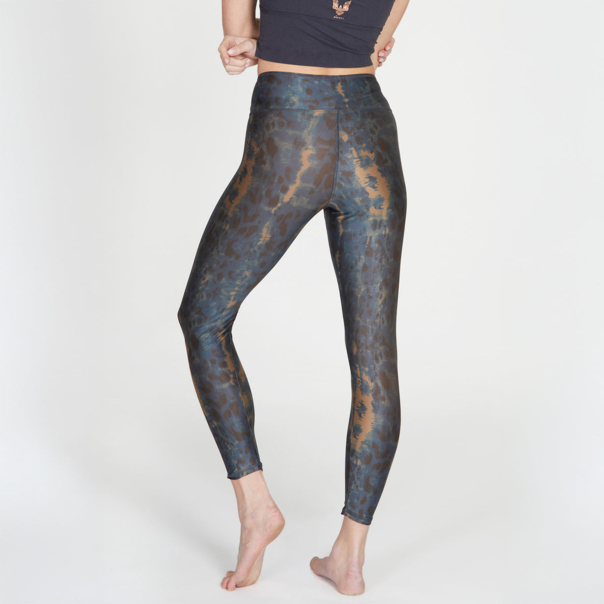 Yoga-Leggings Lux - deep blue wild