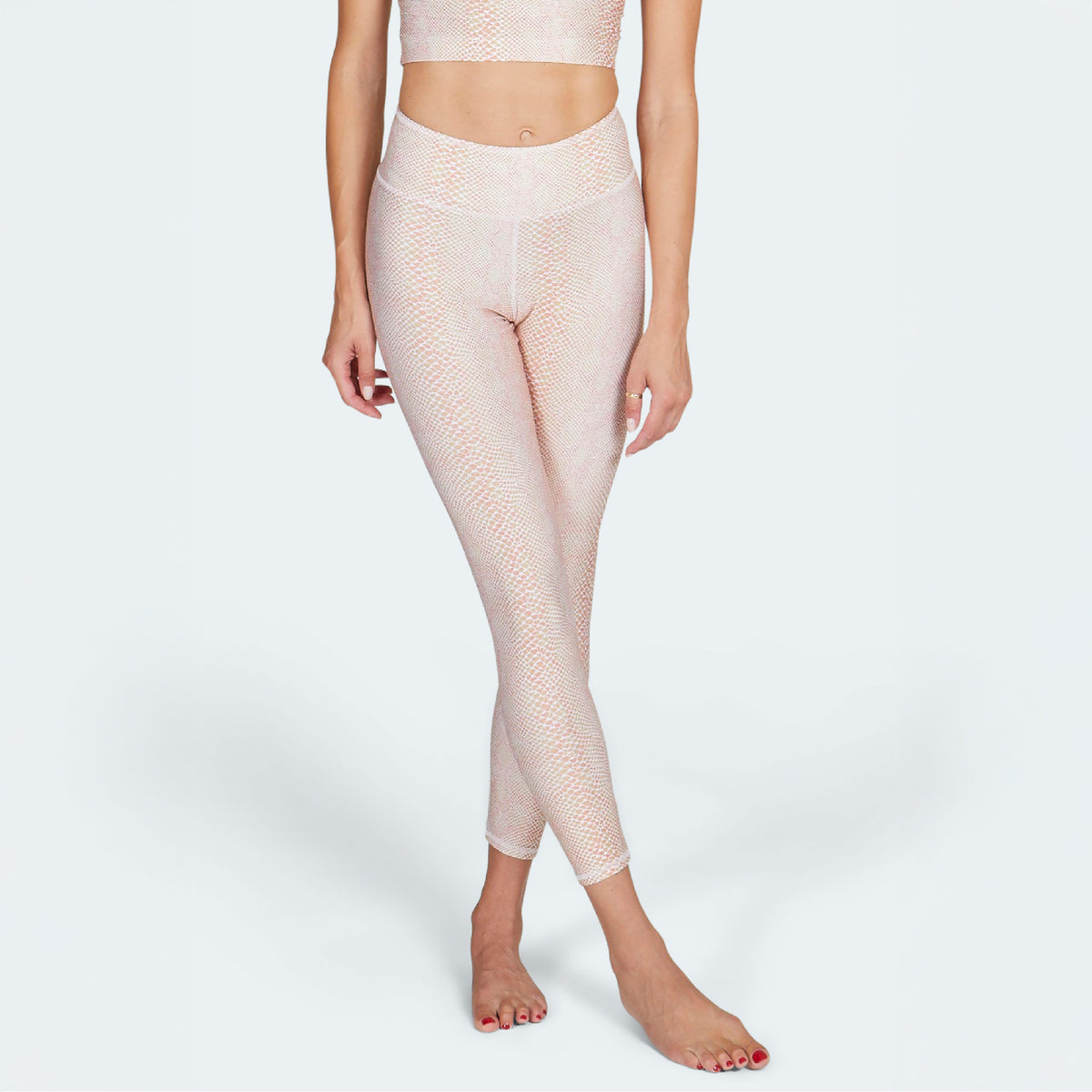 Yoga-Leggings Lux - snake rose
