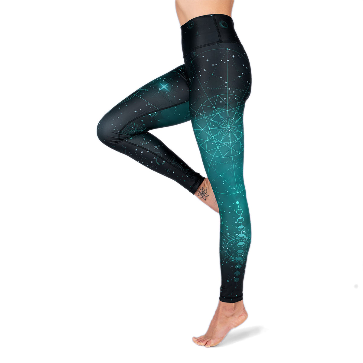 Yoga-Leggings - Cosmic Space - High Waist