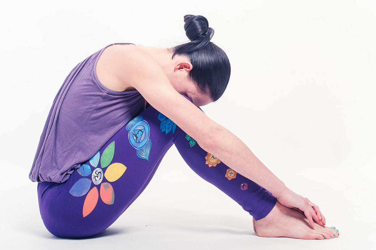 Organic Chakra Leggings - violet