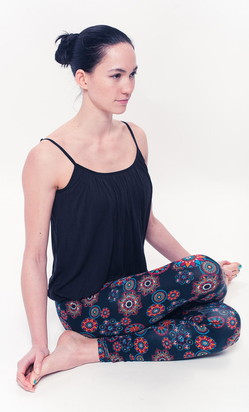 Organic Mandala Leggings - black/print