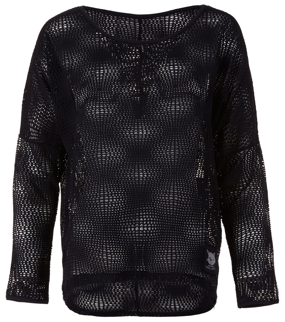 Lounge Mesh-Shirt "Peggy" - charcoal