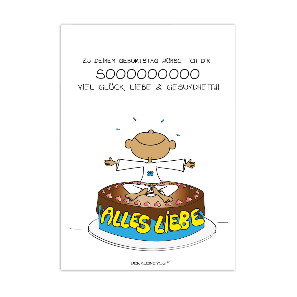 Postkarte Der kleine Yogi - 10,5 x 15 cm