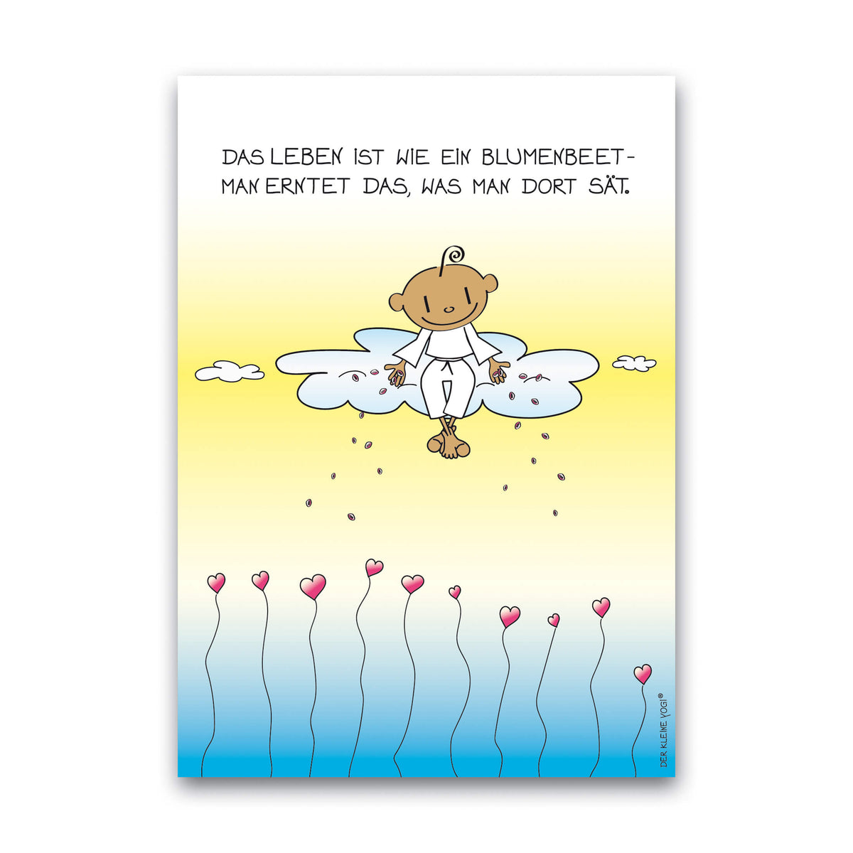 Postkarte Der kleine Yogi - 10,5 x 15 cm