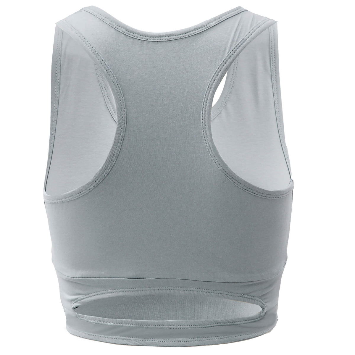 Serenity Organic Crop Top With Support - blue