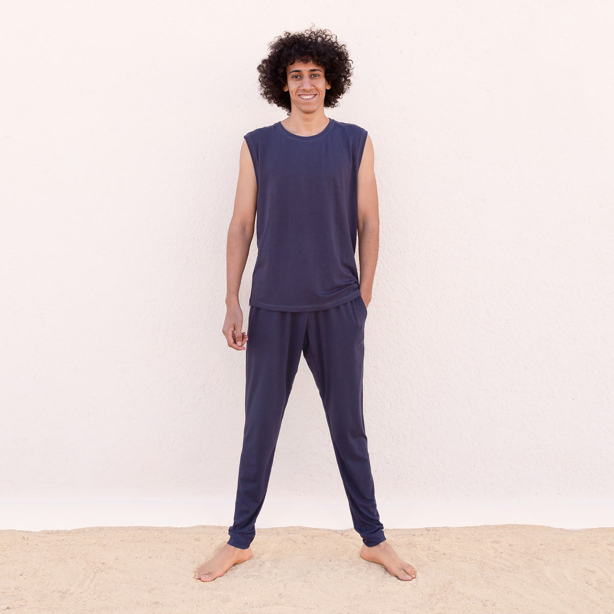 Yoga-Top Tommy - tencel nightblue
