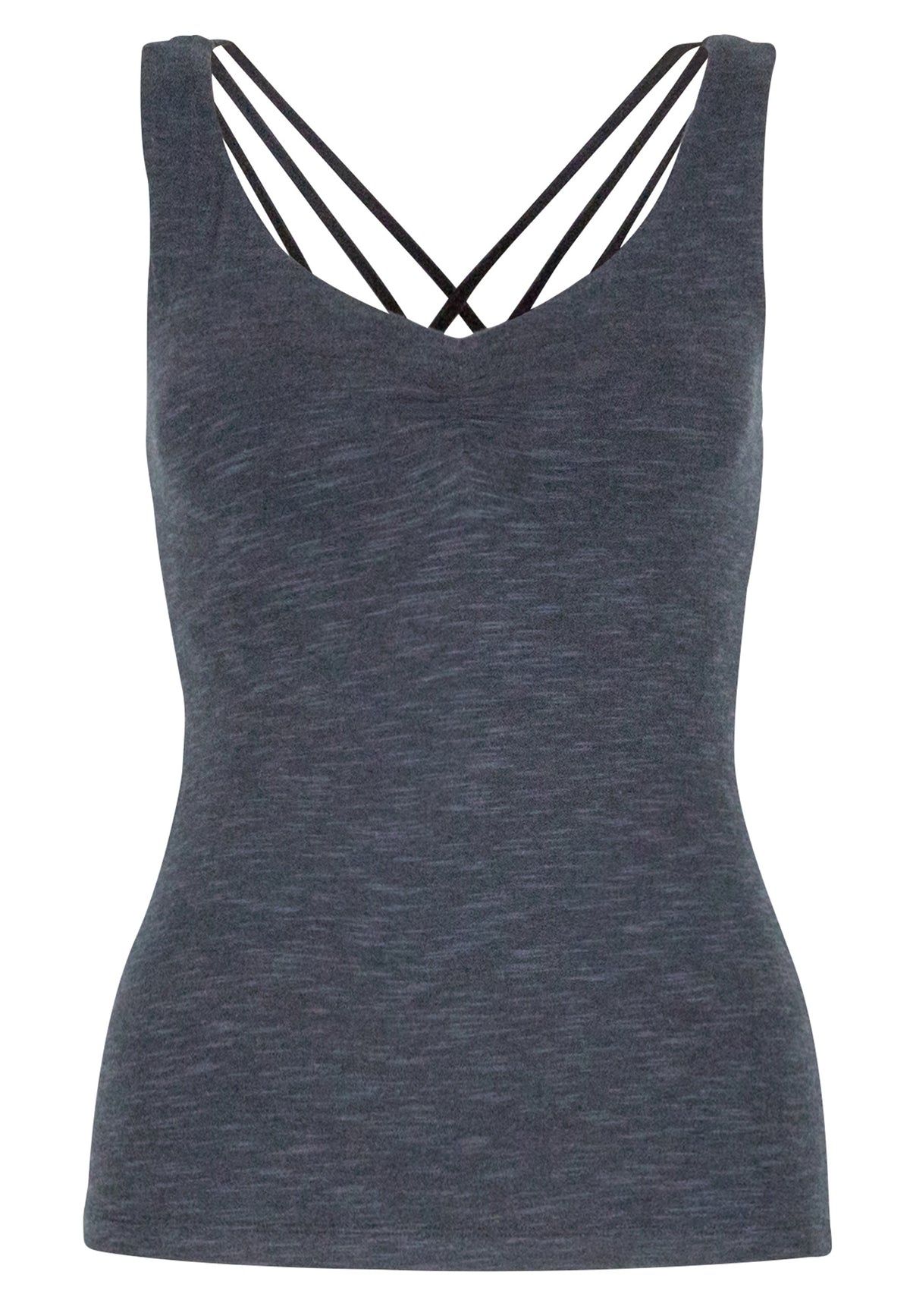 Yoga-Top "Nouri" - antracite melange