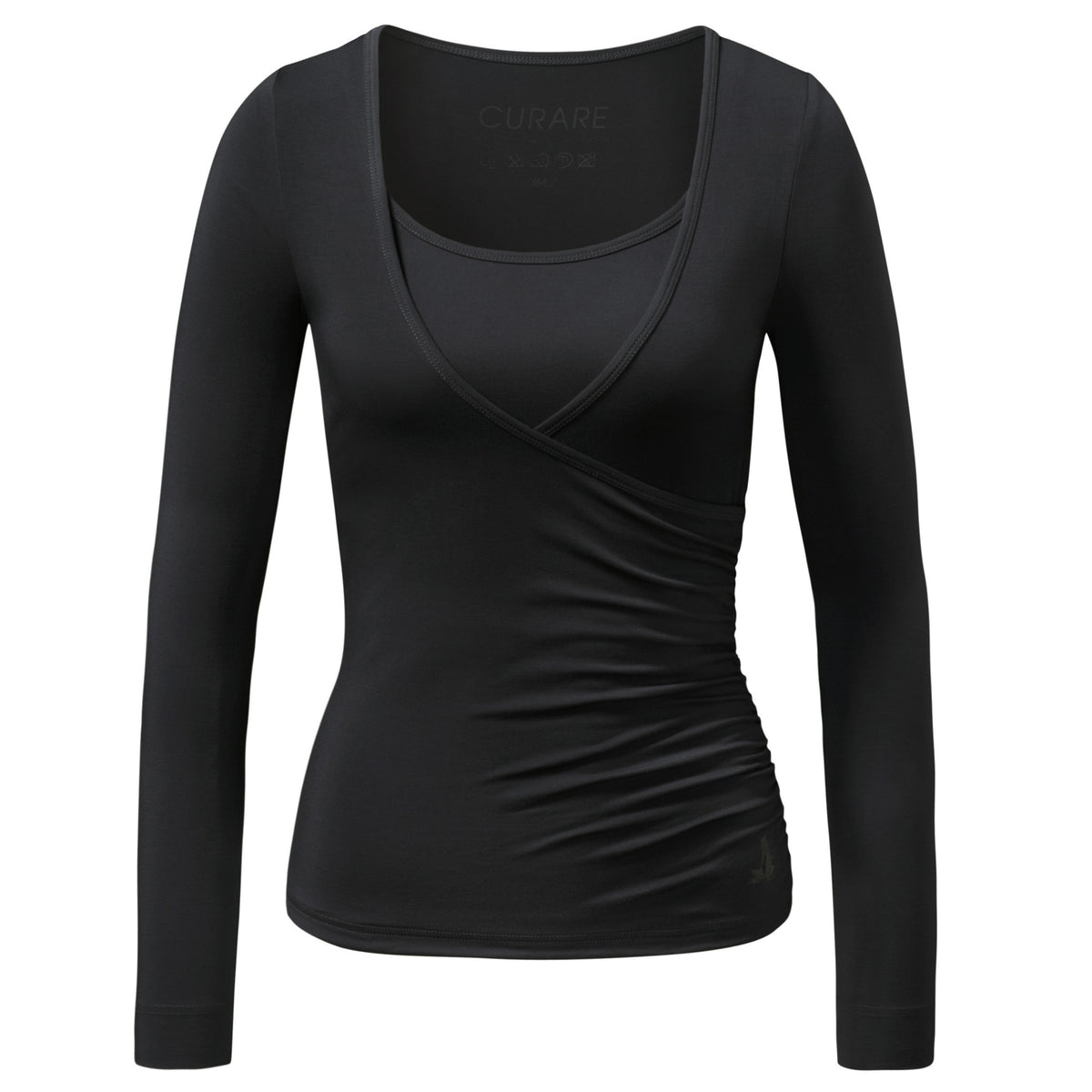 Wrap-Shirt - black