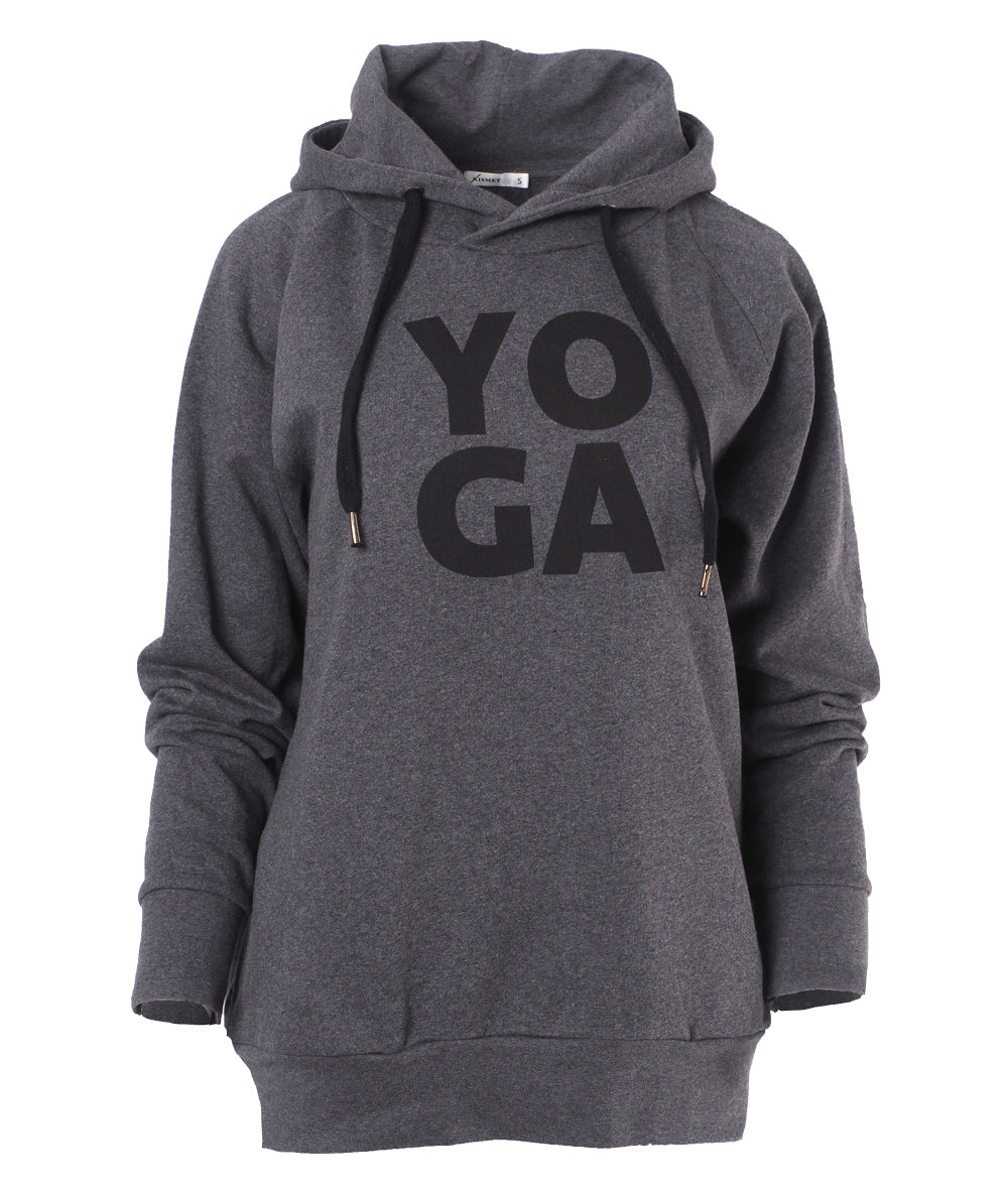 Yoga-Hoodie Rudra - grey marl