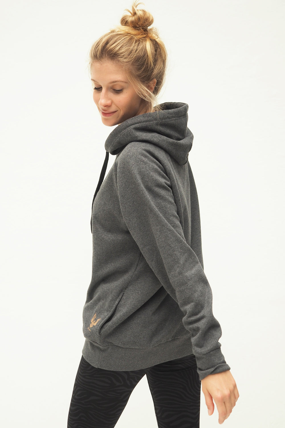 Yoga-Hoodie Rudra - grey marl
