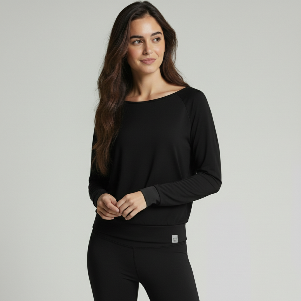 Yoga-Longsleeve "ala" - black