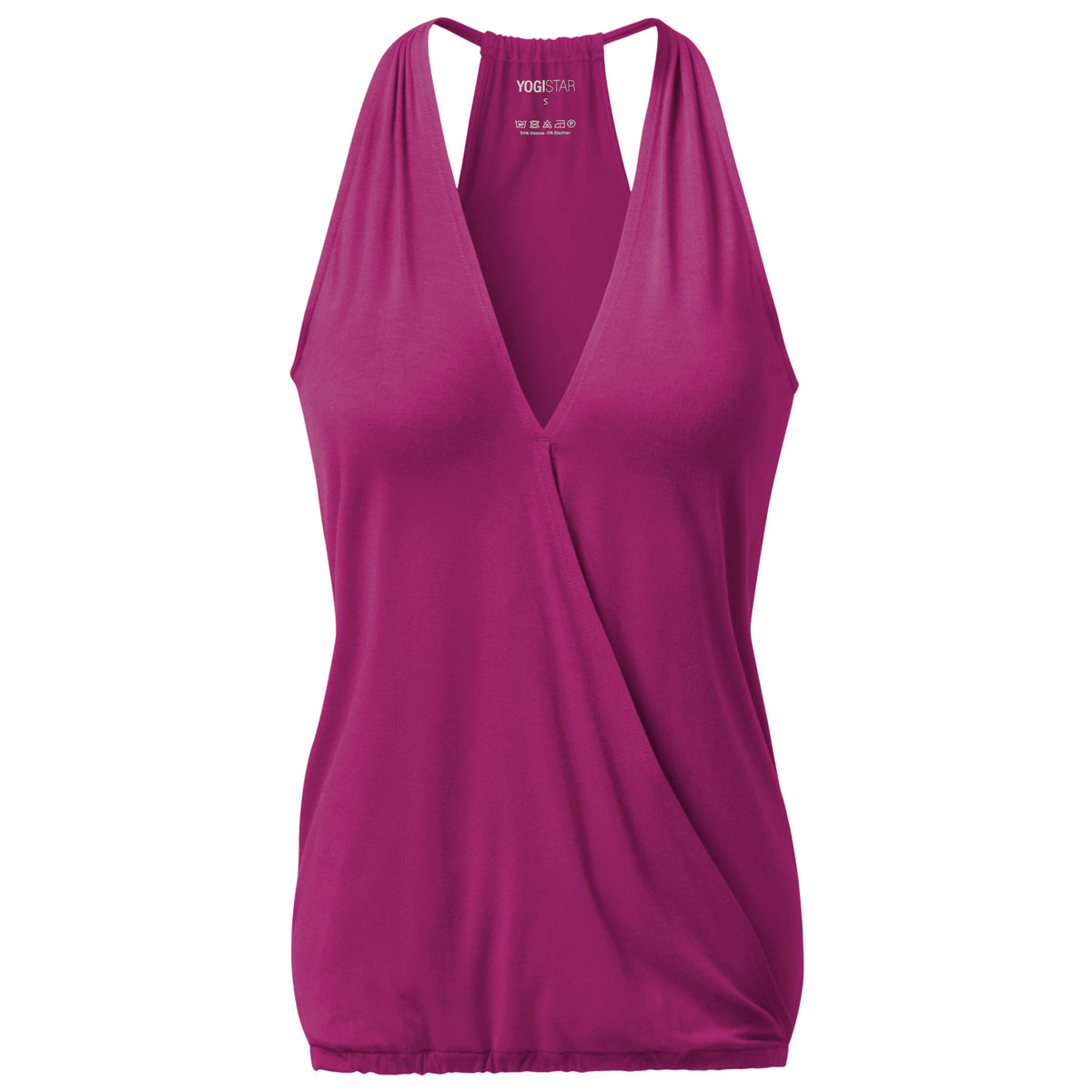 Yoga-Racerback V-Neck "ala" - raspberry