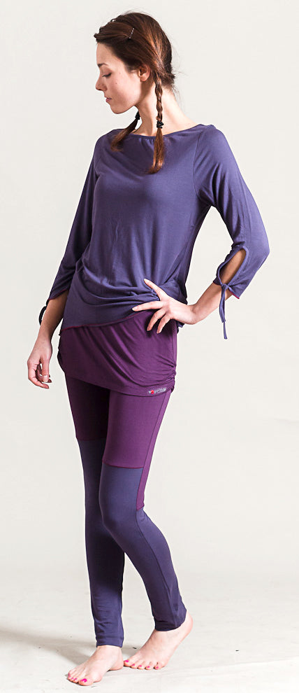 Yoga Skirt Legging, purple