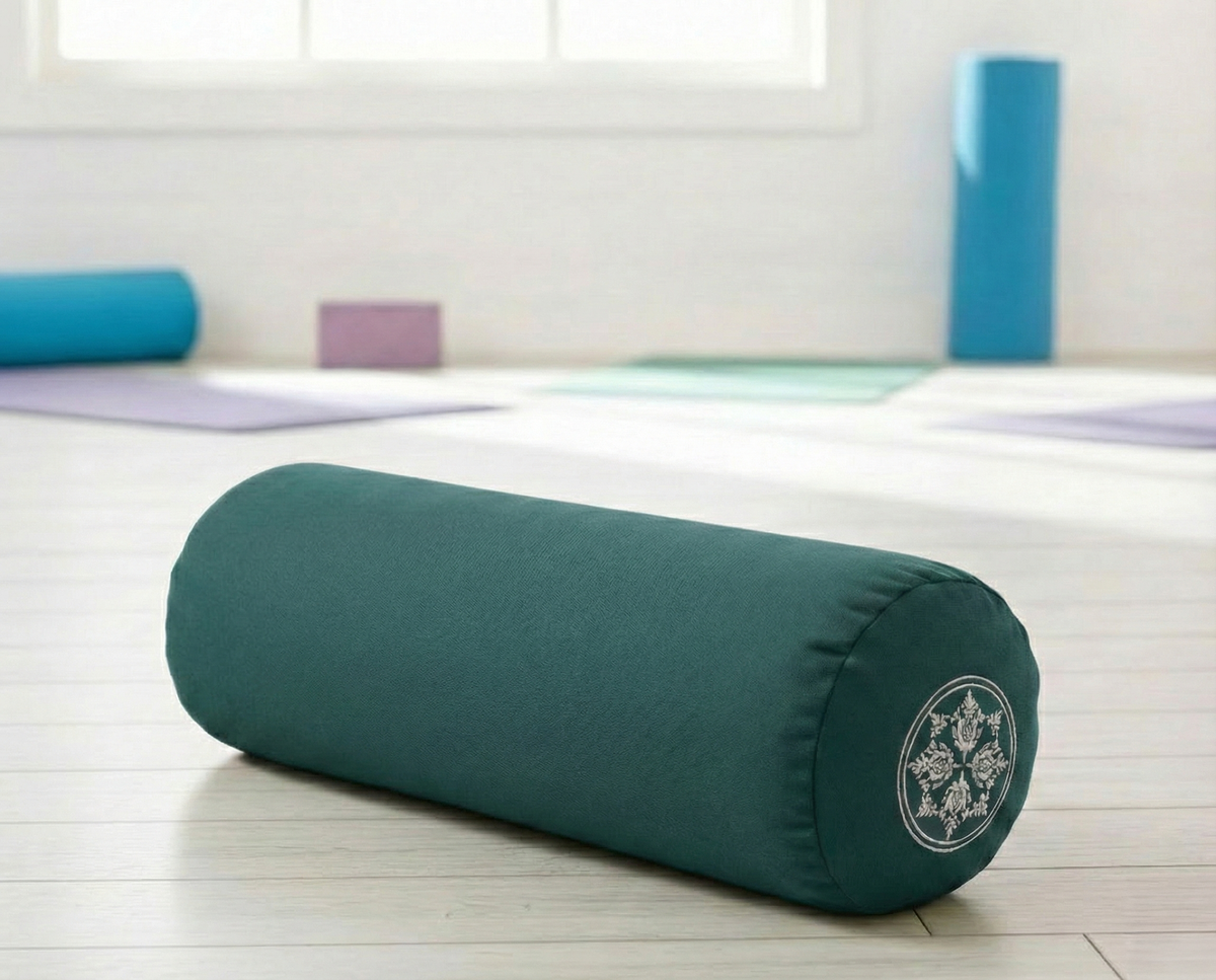 Yoga-Bolster - rund - vintage - cotton - basic