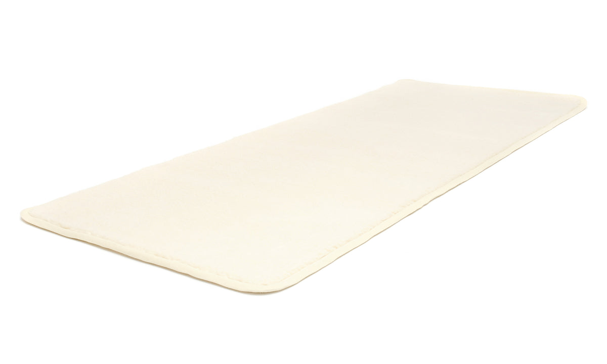 Yogamatte yogimat® natur - Schurwolle - umsäumt