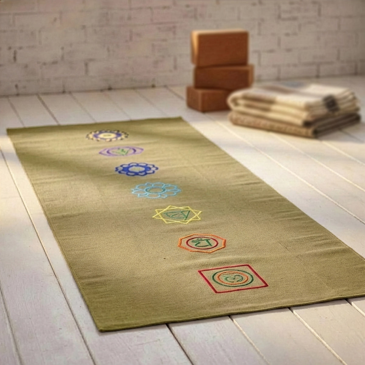 Yogateppich cotton rug - chakra