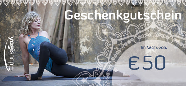 YOGISHOP-Geschenkgutschein