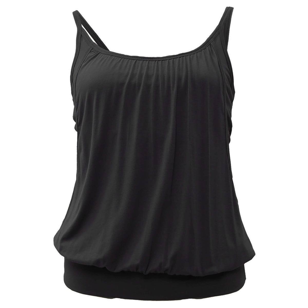 Zen Layered Loose Tunic - black