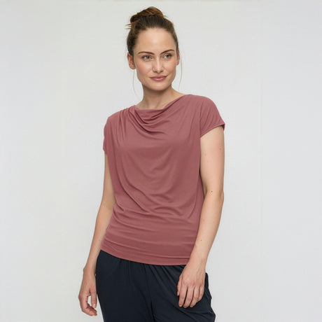 Yoga-Shirt Wasserfall - faded rose