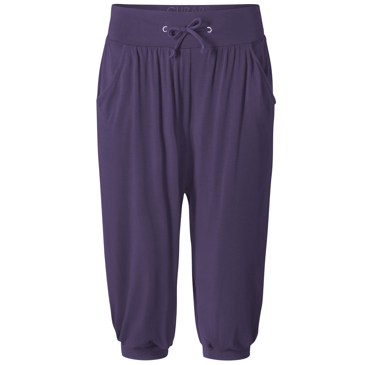 Capri-Pants, relaxed - dark violet