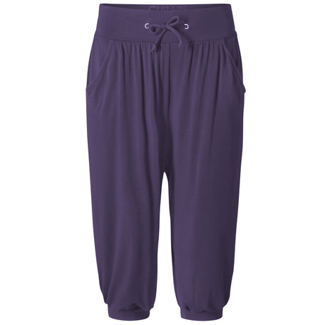 Capri-Pants, relaxed - dark violet