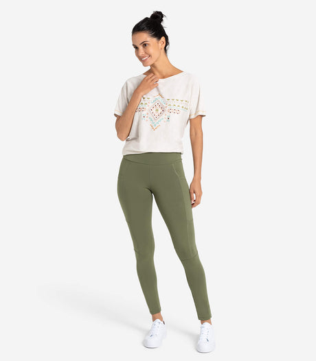 Leggings Yoga and Run - grün
